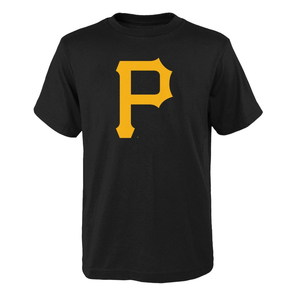 Pittsburgh Pirates Youth Logo Primary Team T-Shirt Black