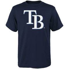 Tampa Bay Rays Youth Logo Primary Team T-Shirt Navy
