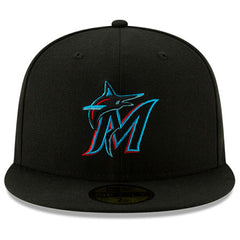 Miami Marlins 2024 Jackie Robinson Day 59FIFTY Fitted Hat Black | New Era