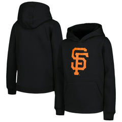 San Francisco Giants Youth Team Primary Logo Pullover Hoodie Black