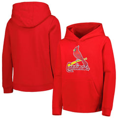 St. Louis Cardinals Youth Team Primary Logo Pullover Hoodie Red