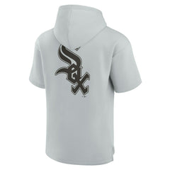 Chicago White Sox Unisex Elements Super Soft Fleece Short Sleeve Pullover Hoodie Gray