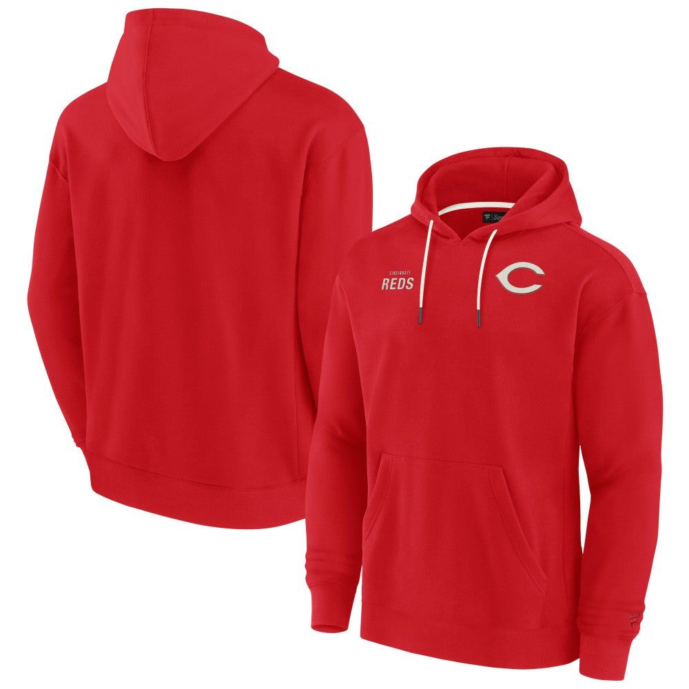 Cincinnati Reds Unisex Elements Super Soft Fleece Pullover Hoodie Red
