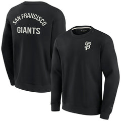 San Francisco Giants Unisex Super Soft Pullover Crew Sweatshirt Black