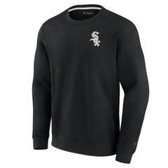 Chicago White Sox Unisex Super Soft Pullover Crew Sweatshirt Black