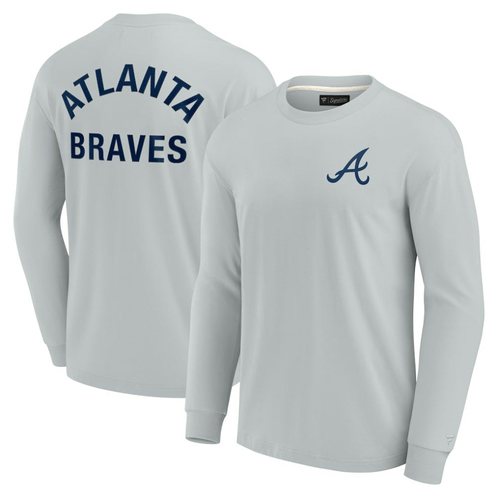 Atlanta Braves Unisex Elements Super Soft Long Sleeve T-Shirt Gray