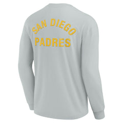 San Diego Padres Unisex Elements Super Soft Long Sleeve T-Shirt Gray