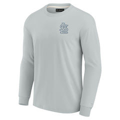 St. Louis Cardinals Unisex Elements Super Soft Long Sleeve T-Shirt Gray