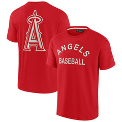Los Angeles Angels Unisex Elements Super Soft Short Sleeve T-Shirt Red