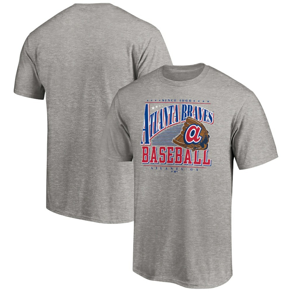 Atlanta Braves Cooperstown Collection Winning Time T-Shirt Heather Gray