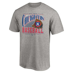 Chicago Cubs Cooperstown Collection Winning Time T-Shirt Heather Gray