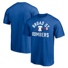 Philadelphia Phillies Paint the Black Broad Street Bombers T-Shirt Royal