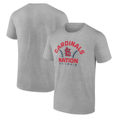 St. Louis Cardinals Team Go For Two T-Shirt Heather Gray