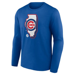 Chicago Cubs Paint the Black Long Sleeve T-Shirt Royal