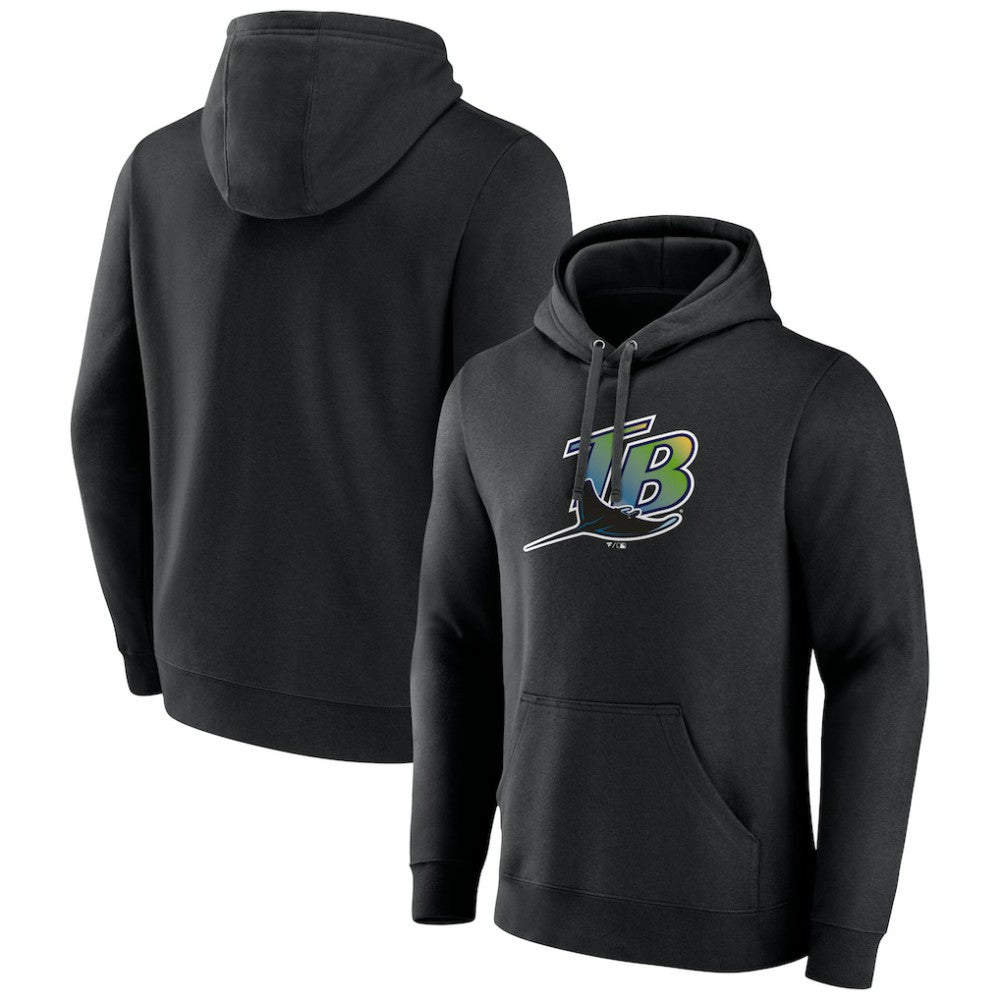 Tampa Bay Rays Cooperstown Collection Pullover Hoodie Black