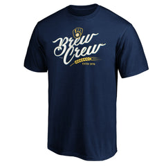 Milwaukee Brewers Team Adrenaline T-Shirt Navy