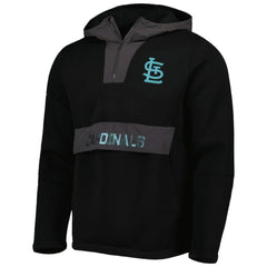 St. Louis Cardinals Levelwear Ruckus Quarter-Zip Hoodie Black