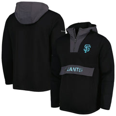 San Francisco Giants Levelwear Ruckus Quarter-Zip Hoodie Black