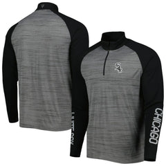 Chicago White Sox Levelwear Vandal Raglan Quarter-Zip Top Heather Gray