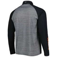 San Francisco Giants Levelwear Vandal Raglan Quarter-Zip Top Heather Gray
