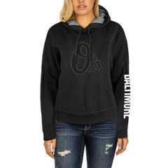 Baltimore Orioles Women's City Connect Pullover Hoodie Black | New Era