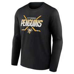 Pittsburgh Penguins Team Covert Long Sleeve T-Shirt Black