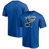 St. Louis Blues Snow Logo T-Shirt Blue