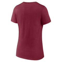 Colorado Avalanche Women's Primary Play V-Neck T-Shirt Burgundy