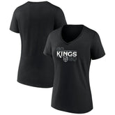 Los Angeles Kings Women's Active Edge V-Neck T-Shirt Black