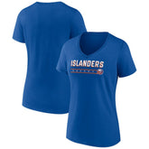 New York Islanders Women's Primary Play V-Neck T-Shirt Royal