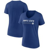 Toronto Maple Leafs Women's Primary Play V-Neck T-Shirt Blue