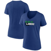 Vancouver Canucks Women's Active Edge V-Neck T-Shirt Blue