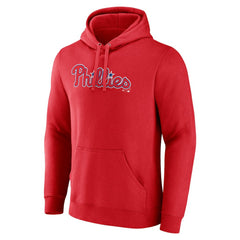 Philadelphia Phillies Official Wordmark Pullover Hoodie Red