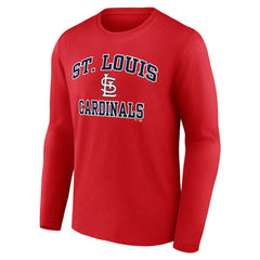 St. Louis Cardinals Heart and Soul Long Sleeve T-Shirt Red