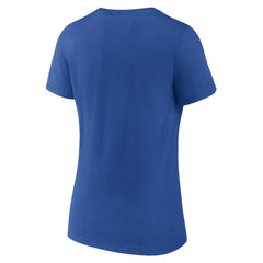 Philadelphia Phillies Women's Heart and Soul V-Neck T-Shirt Royal