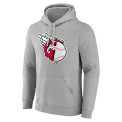 Cleveland Guardians Official Team Logo Pullover Hoodie Gray