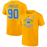 Ryan O'Reilly St. Louis Blues Fanatics Special Edition 2.0 Name & Number T-Shirt Yellow