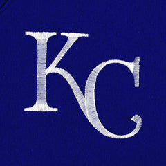 Kansas City Royals DKNY Sport Women's Lily V-Neck Pullover Sweatshirt Royal