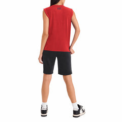 Los Angeles Angels DKNY Sport Women's Madison Tri-Blend Tank Top Red