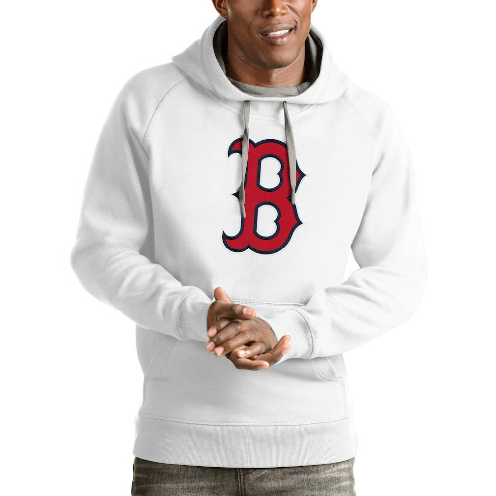 Boston Red Sox Antigua Victory Pullover Team Logo Hoodie White