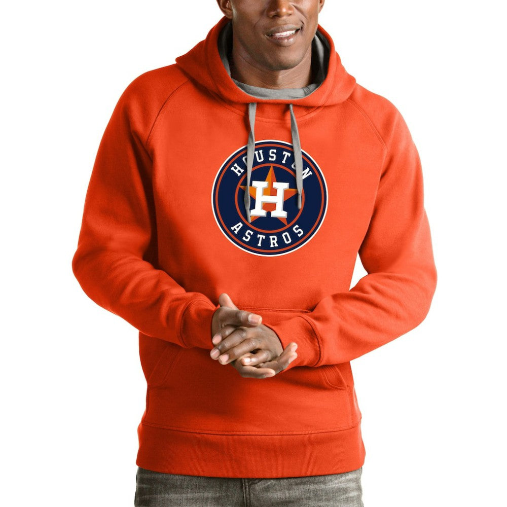 Houston Astros Antigua Victory Pullover Team Logo Hoodie Orange