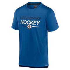 Winnipeg Jets Fanatics Authentic Pro Tech T-Shirt Blue
