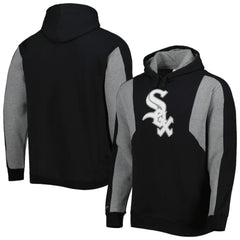Chicago White Sox Colorblocked Fleece Pullover Hoodie Black/Gray | Mitchell & Ness