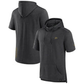 Anaheim Ducks Fanatics Authentic Pro Short Sleeve Pullover Hoodie Heather Charcoal