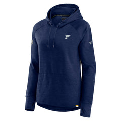 St. Louis Blues Fanatics Women's Authentic Pro Pullover Hoodie Heather Navy