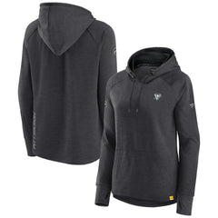 Pittsburgh Penguins Fanatics Women's Authentic Pro Pullover Hoodie Heather Charcoal