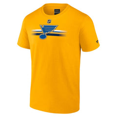 St. Louis Blues Fanatics Authentic Pro Secondary T-Shirt Gold