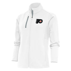 Philadelphia Flyers Antigua Women's Team Logo Generation Full-Zip Jacket White