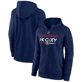 Montreal Canadiens Fanatics Women's Authentic Pro Pullover Hoodie Navy