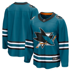 San Jose Sharks Fanatics Home Breakaway Jersey Teal